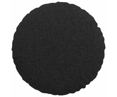 Sėdynių pagalvėlės 2 pcs Juoda Ø40 x 13 cm audinys