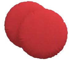 Sėdynių pagalvėlės 2 pcs Raudona Ø80 x 29 cm audinys