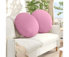 Sėdynių pagalvėlės 2 pcs Rožinė Ø60 x 21 cm audinys