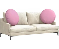 Sėdynių pagalvėlės 2 pcs Rožinė Ø60 x 21 cm audinys