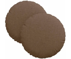 Sėdynių pagalvėlės 2 pcs Ruda Ø30 x 13 cm audinys