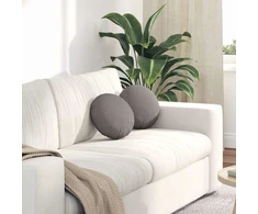Sėdynių pagalvėlės 2 pcs Taupe Ø30 x 13 cm audinys