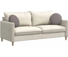 Sėdynių pagalvėlės 2 vnt. Audinys Taupe Ø40 x 13 cm