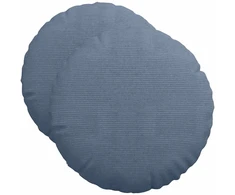 Sėdynių pagalvėlės 2 pcs Mėlyna Ø 50 cm Kordūrinis audinys