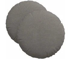 Sėdynių pagalvėlės 2 pcs Šviesiai pilka Ø 40 cm