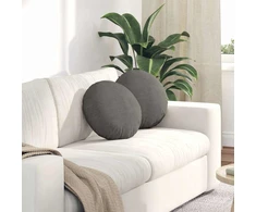 Sėdynių pagalvėlės 2 pcs Šviesiai pilka Ø 40 cm