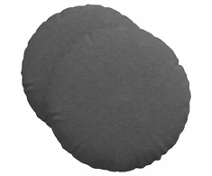 Sėdynių pagalvėlės 2 pcs Tamsiai pilka Ø 50 cm