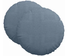 Sėdynių pagalvėlės 2 pcs Mėlyna Ø 60 cm Kordūrinis audinys