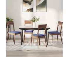 Sėdynių pagalvėlės 4 pcs Džinsinės mėlynos 40 x 40 x 3 cm