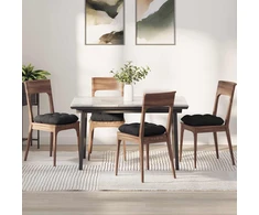 Sėdynių pagalvėlės 4 pcs Juoda 45 x 45 cm Mikropluošto audinys