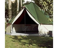 Šeimos palapinė, žalia, 10 vietų, tipi, atspari vandeniui