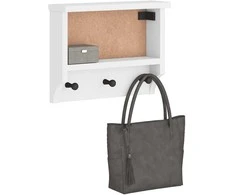 Sieninė kabykla SANDNES baltas 45x12x35 pušies masyvo