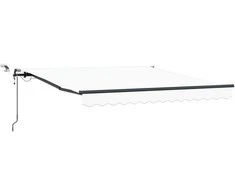 Skėtis Audinys su Balta 350 x 250 cm Poliesteris