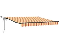 Skėtis Audinys su Geltona ir Oranžinė 350 x 250 cm Poliesteris