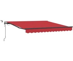 Skėtis Audinys su Raudona 300 x 250 cm Poliesteris