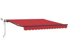 Skėtis Audinys su Raudona 350 x 250 cm Poliesteris