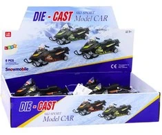 Žaislas sniego motociklas su garso ir šviesos efektais Lean Toys, juodas