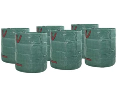 Sodo atliekų maišai 12 pcs Žalia 45 x 45 x 76 cm Polipropilenas