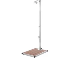 Sodo dušas su rudu pagrindu, 220cm, nerūdijantis plienas