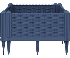 Sodo lovelis su kuoliukais, pilkas, 42,5x42,5x28,5cm, PP