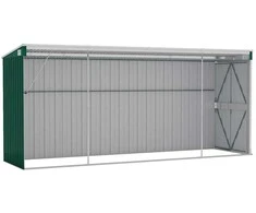 Sodo pašiūrė, žalia, 118x382x178cm, galvanizuotas plienas