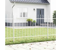 Sodo tvora 9 pcs Balta 15,3 x 1,2 m Miltelinis plienas