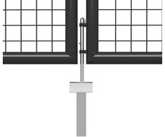 Sodo vartai, antracito spalvos, 400x150cm, plienas