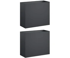 Sodo vazonas 2 vnt Antracito 50 x 20 x 40 cm