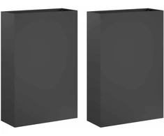 Sodo vazonas 2 vnt Antracito 50 x 20 x 75 cm