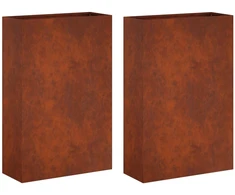 Sodo vazonas 2 vnt Rūdijanti 50 x 20 x 75 cm