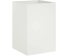 Sodo vazonas Balta 40 x 40 x 75 cm Šaltai valcuotas plienas