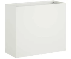 Sodo vazonas Balta 50 x 20 x 40 cm Šaltai valcuotas plienas
