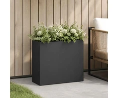 Sodo vazonas Juoda 50 x 20 x 40 cm Šaltai valcuotas plienas