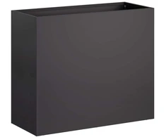 Sodo vazonas Juoda 50 x 20 x 40 cm Šaltai valcuotas plienas