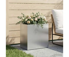 Sodo vazonas Sidabrinė 50 x 30 x 40 cm Galvanizuotas plienas