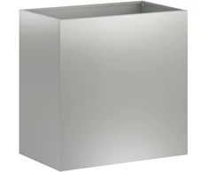 Sodo vazonas Sidabrinė 50 x 30 x 50 cm Galvanizuotas plienas