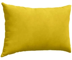 Sofa Pagalvės 2 pcs Geltona 60 x 40 cm Kordūrinis audinys