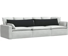 Sofa Pagalvės 2 vnt. audinys Juoda 145 x 40 cm