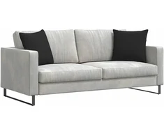 Sofa Pagalvės 2 vnt. audinys Juoda 45 x 45 cm