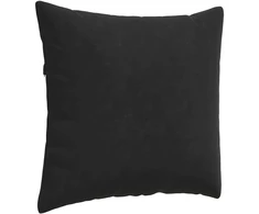 Sofa Pagalvės 2 pcs Juoda 50 x 50 cm Kordūrinis audinys