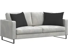 Sofa Pagalvės 2 vnt. audinys Juoda 70 x 50 cm