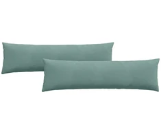 Sofa Pagalvės 2 pcs Jūrinė žalia 145 x 40 cm Kordūrinis audinys