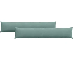 Sofa Pagalvės 2 pcs Jūrinė žalia 200 x 40 cm Kordūrinis audinys