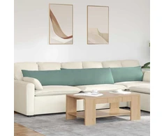 Sofa Pagalvės 2 pcs Jūrinė žalia 200 x 40 cm Kordūrinis audinys