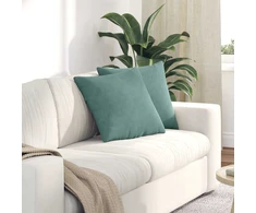 Sofa Pagalvės 2 pcs Jūrinė žalia 45 x 45 cm Kordūrinis audinys