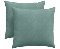 Sofa Pagalvės 2 pcs Jūrinė žalia 45 x 45 cm Kordūrinis audinys