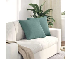 Sofa Pagalvės 2 pcs Jūrinė žalia 50 x 50 cm Kordūrinis audinys