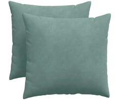 Sofa Pagalvės 2 pcs Jūrinė žalia 50 x 50 cm Kordūrinis audinys