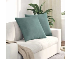 Sofa Pagalvės 2 pcs Jūrinė žalia 60 x 60 cm Kordūrinis audinys
