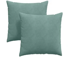 Sofa Pagalvės 2 pcs Jūrinė žalia 60 x 60 cm Kordūrinis audinys